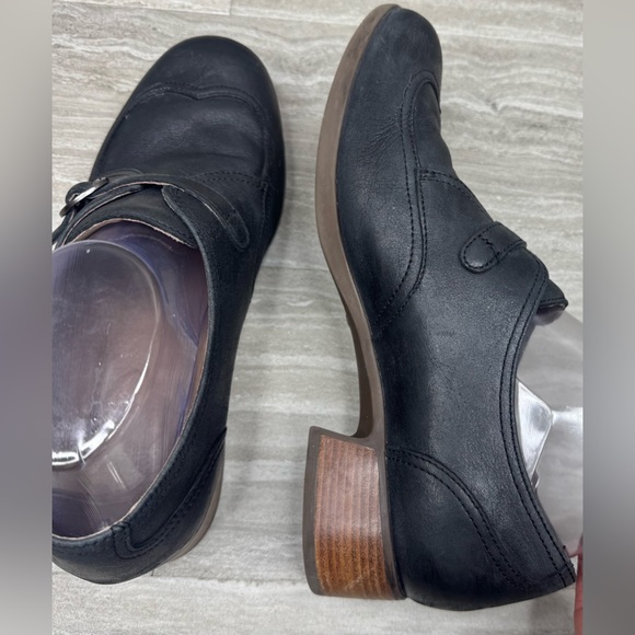 Dansko Livie Slip On Burnished Leather Saddle Loafer Women's Size 38 - Picture 7 of 13